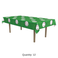 12 Pack Bulk Baseball Party Tablecover