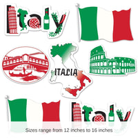84 Piece Bulk Italian Party Cutouts