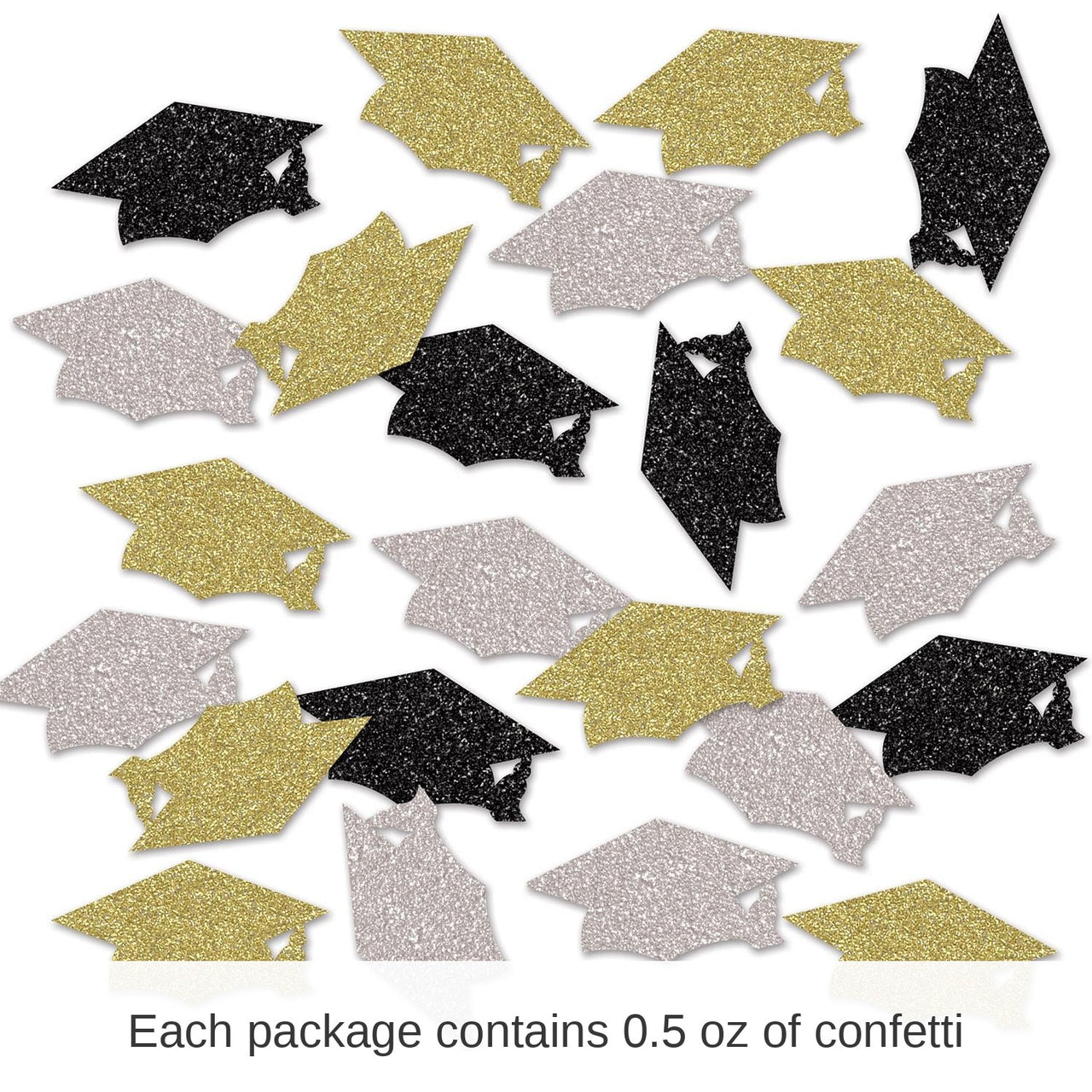12 Pack Bulk Graduation Party Deluxe Sparkle Confetti (0.5 Oz/Pkg)