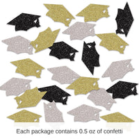12 Pack Bulk Graduation Party Deluxe Sparkle Confetti (0.5 Oz/Pkg)