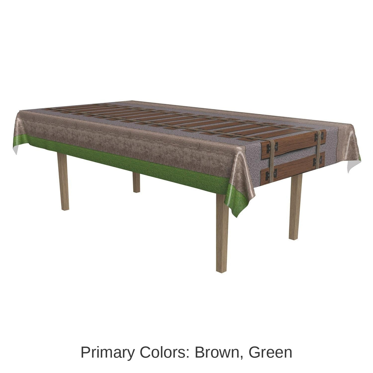 12 Pack Bulk Railroad Track Party Tablecover