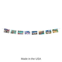 12 Pack Bulk Travel America Postcard Party Streamer