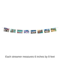 12 Pack Bulk Travel America Postcard Party Streamer