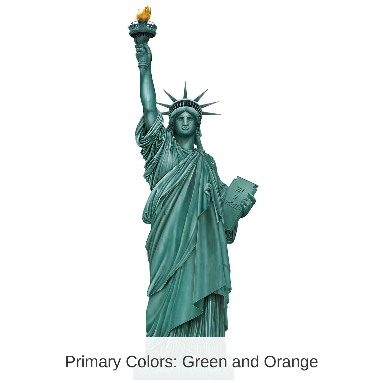 12 Pack Bulk Jointed Statue Of Liberty Party Decoration
