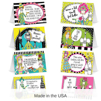 96 Pack Bulk Dolly Mama's Adult Celebration Party Table Cards