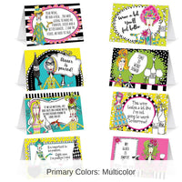 96 Pack Bulk Dolly Mama's Adult Celebration Party Table Cards