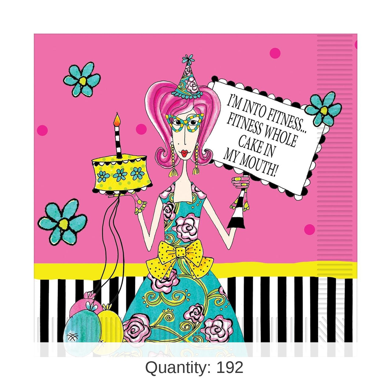 192 Pack Bulk Dolly Mama's Adult Celebration Party Lunch Napkins