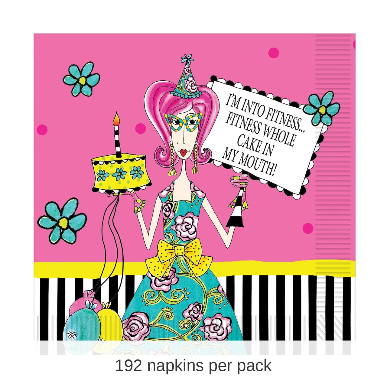 192 Pack Bulk Dolly Mama's Adult Celebration Party Lunch Napkins
