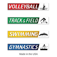 48 Pack Bulk Summer Sports Party Street Sign Cutouts