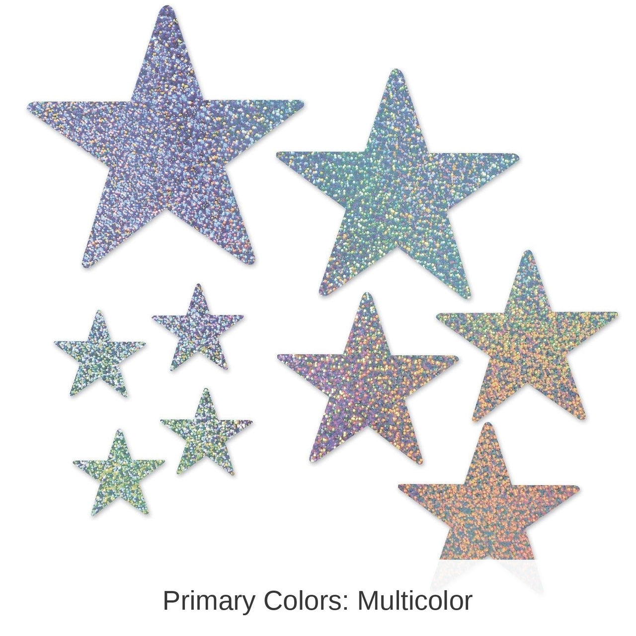 108 Pack Bulk Packaged Star Party Cutouts