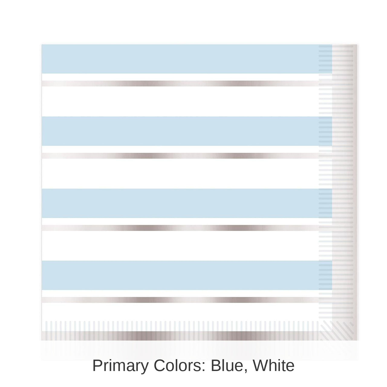 192 Pack Bulk Striped Luncheon Napkins - Boy