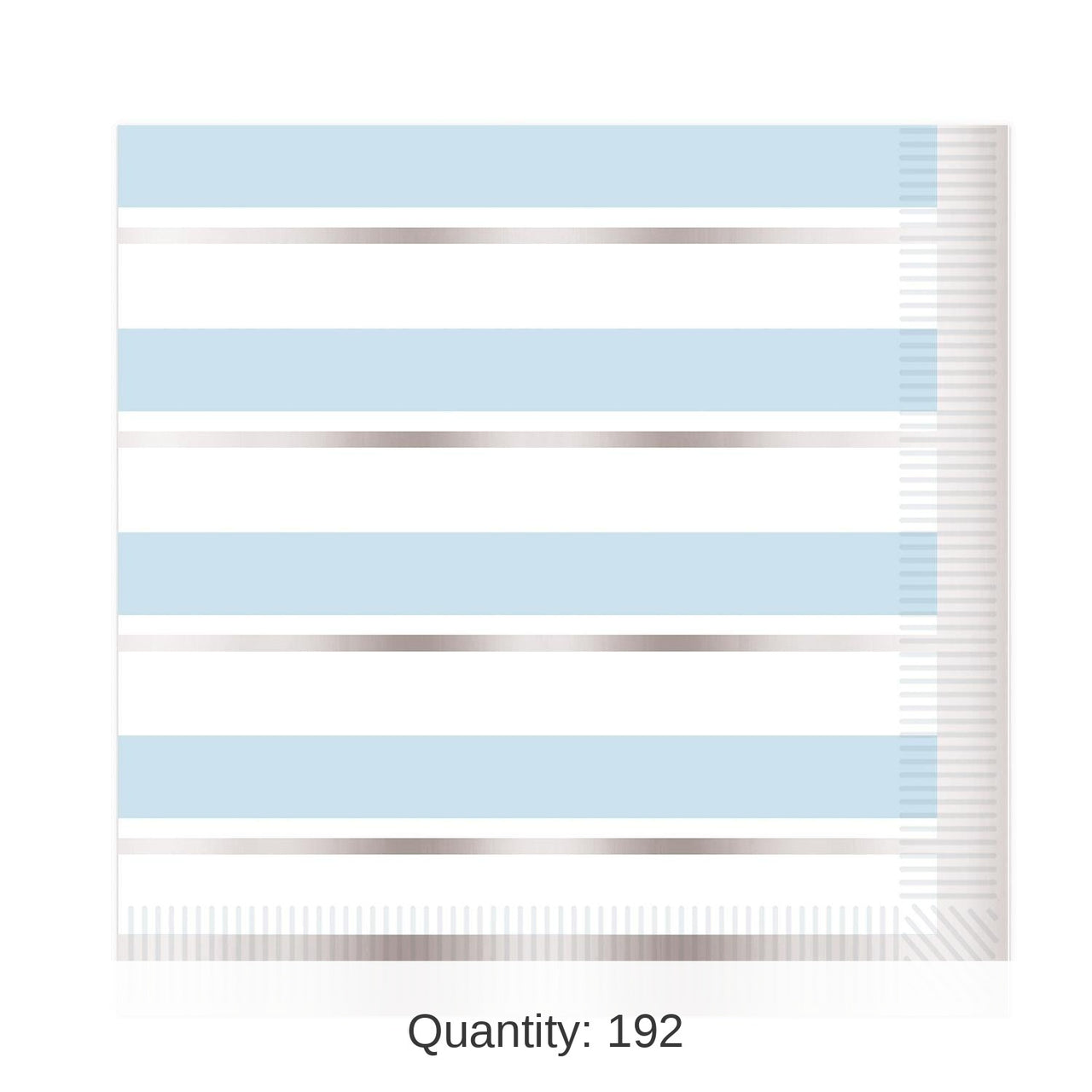 192 Pack Bulk Striped Luncheon Napkins - Boy