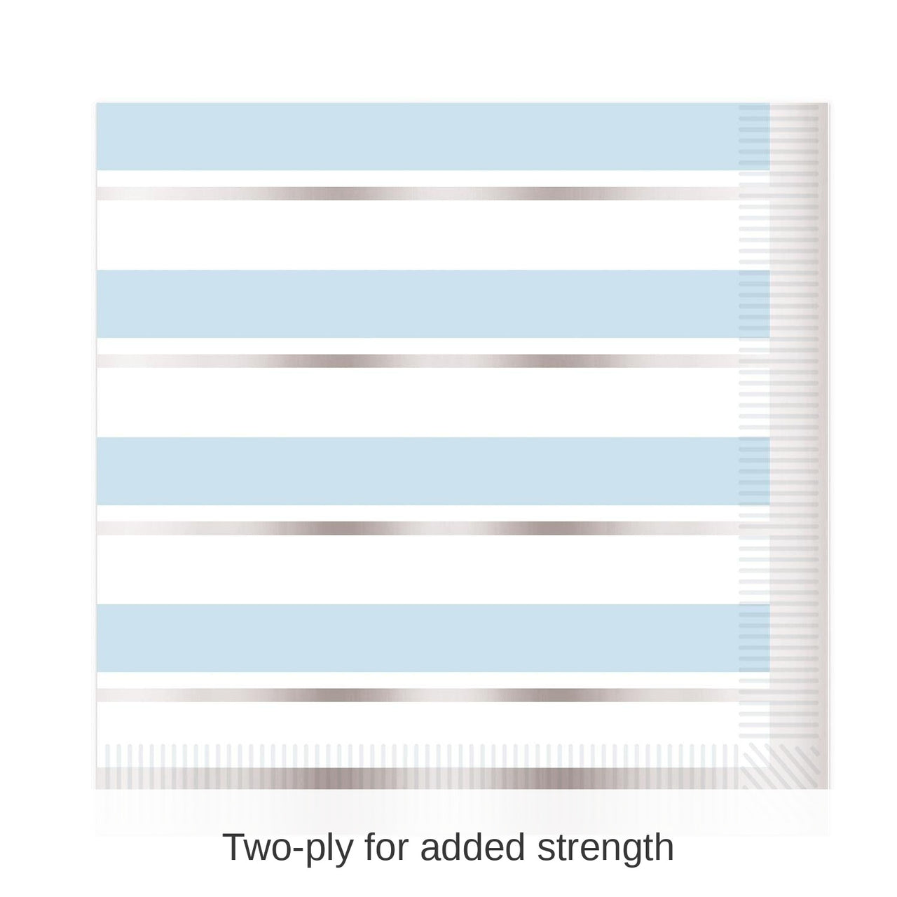 192 Pack Bulk Striped Luncheon Napkins - Boy