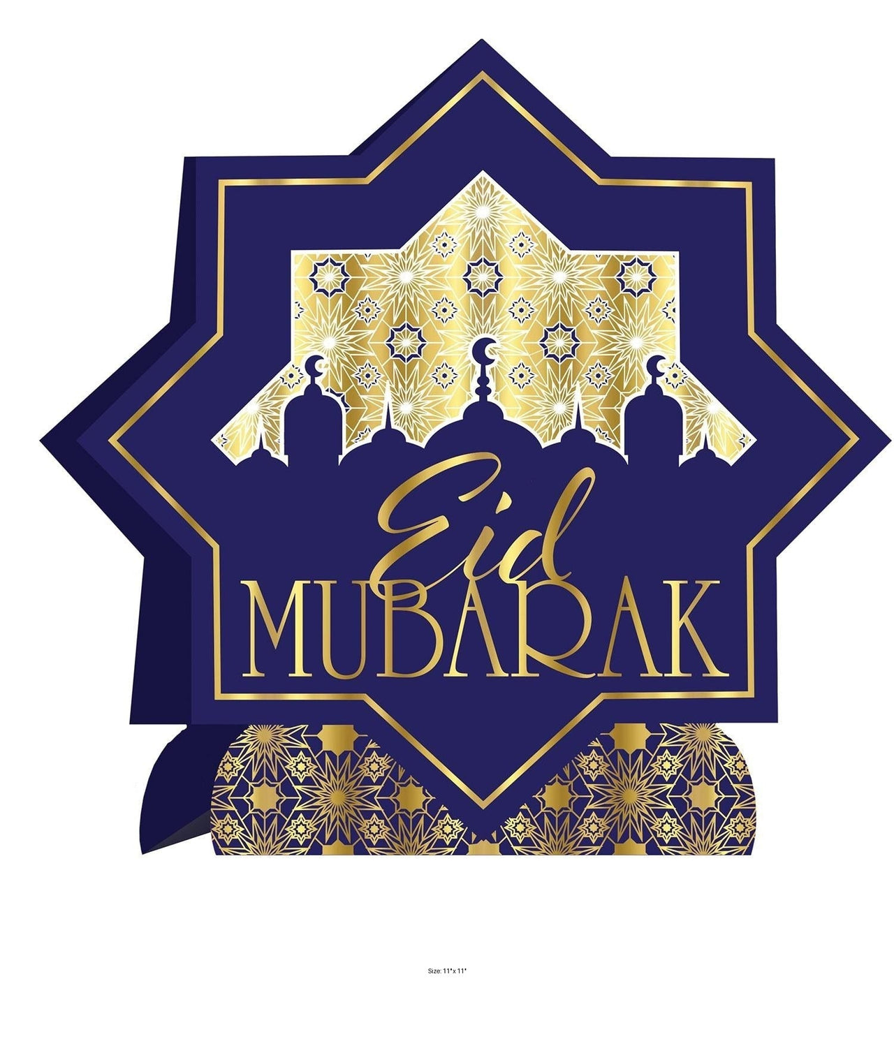 12 Pack Bulk 3-D Foil Ramadan Centerpiece