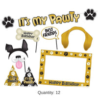 12 Pack Bulk Dog Birthday Party Kit