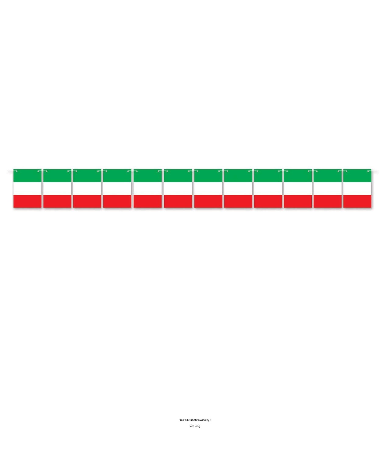 12 Pack Bulk Italian Flag Party Streamer