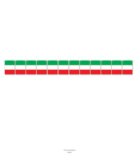 12 Pack Bulk Italian Flag Party Streamer