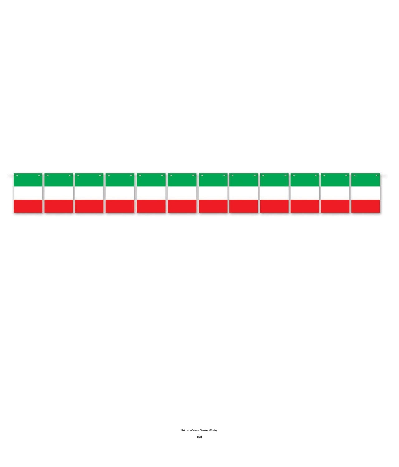 12 Pack Bulk Italian Flag Party Streamer