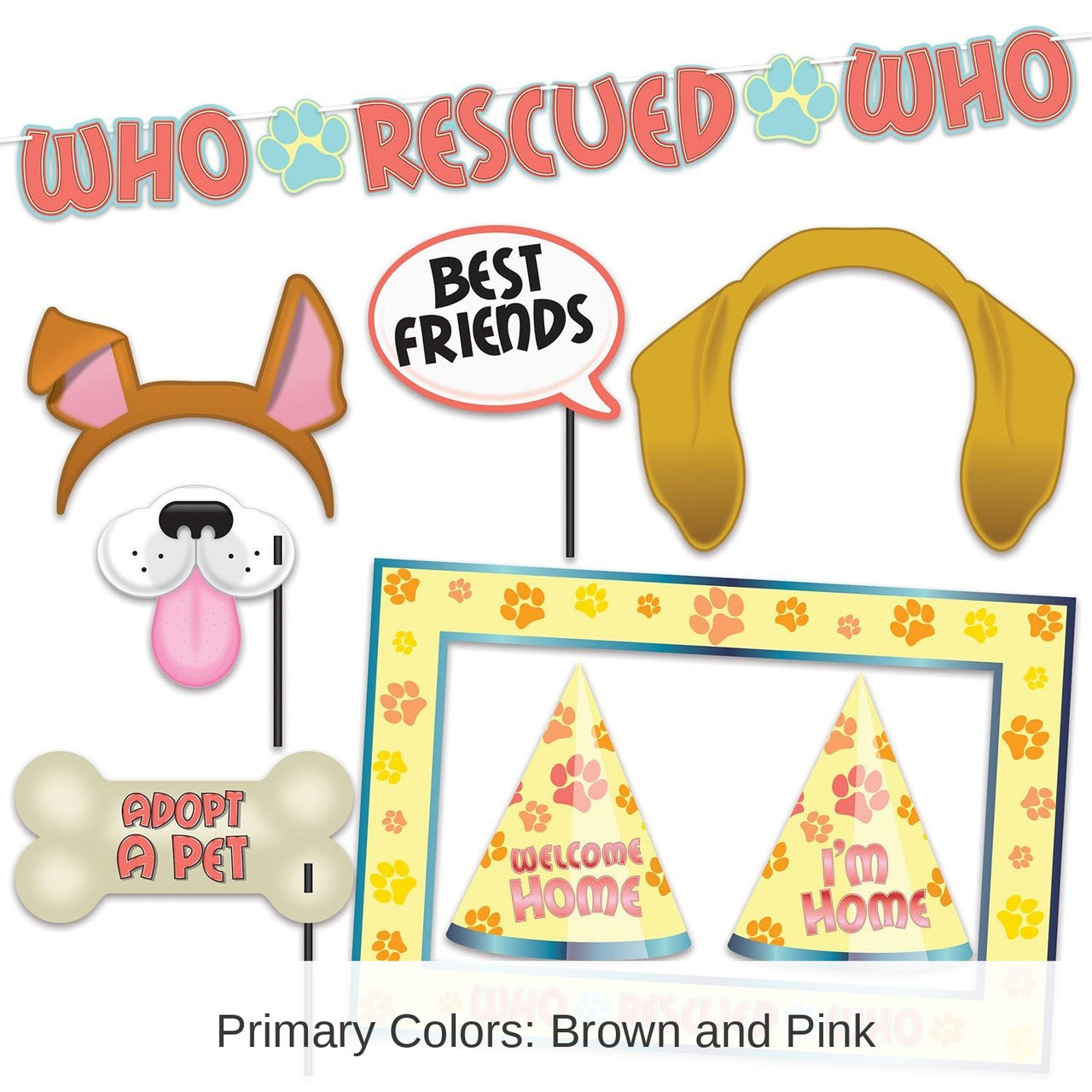 12 Pack Bulk Who Rescued Who Party Kit