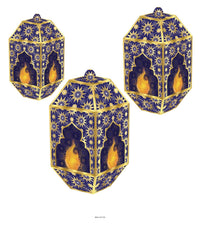 36 Pack Bulk Foil Ramadan Paper Lanterns