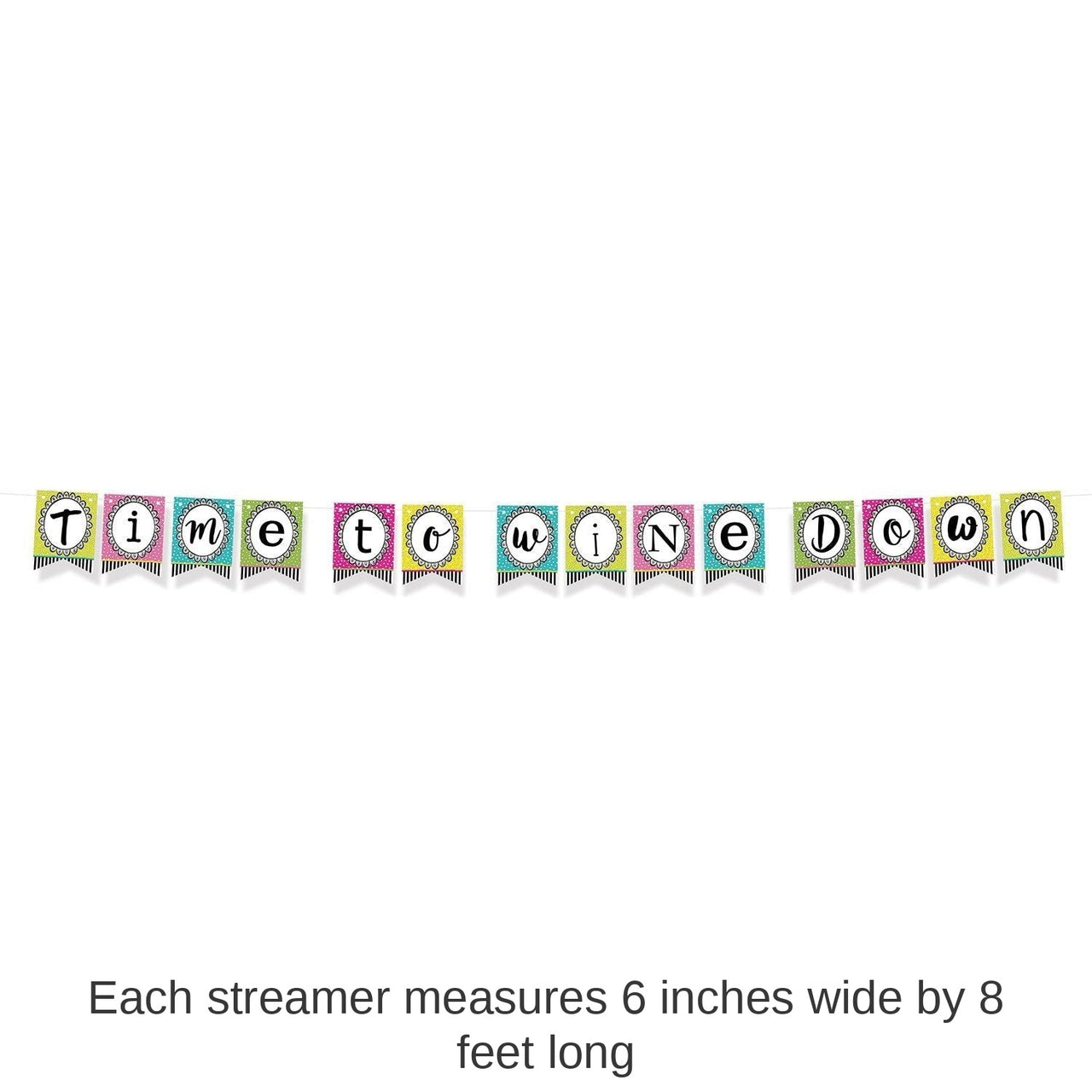 12 Pack Bulk Dolly Mama's Wine Celebration Party Streamer