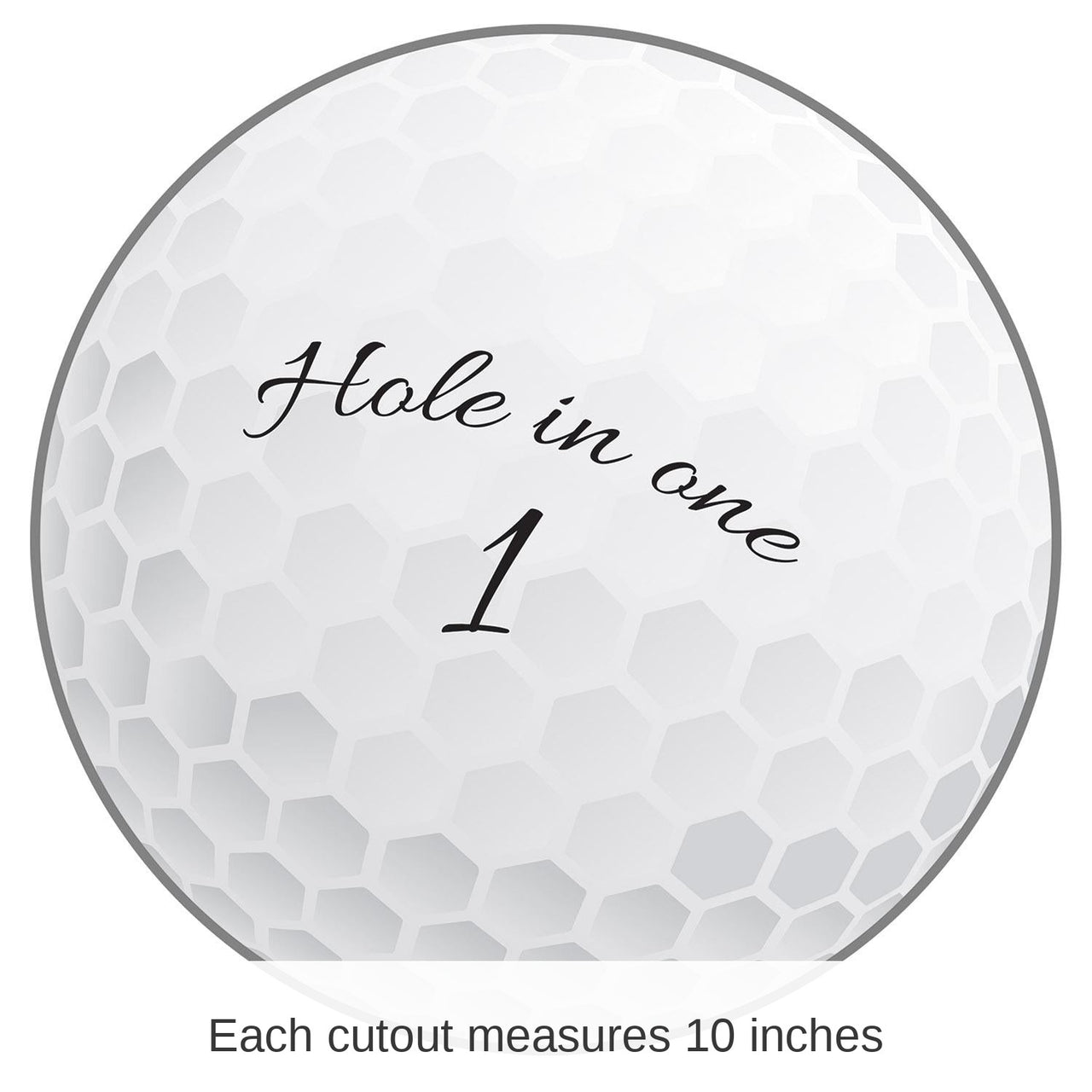12 Pack Bulk Golf Ball Party Cutout