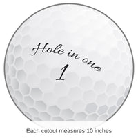 12 Pack Bulk Golf Ball Party Cutout