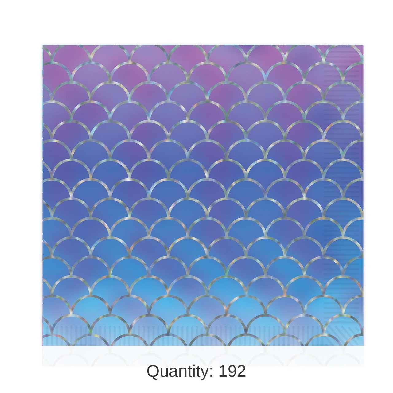 192 Pack Bulk Mermaid Scales Party Luncheon Napkins