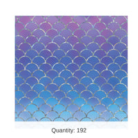 192 Pack Bulk Mermaid Scales Party Luncheon Napkins