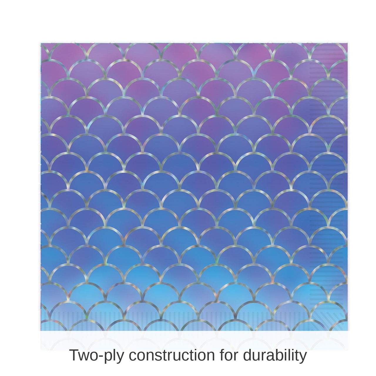 192 Pack Bulk Mermaid Scales Party Luncheon Napkins