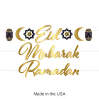 12 Pack Bulk Foil Ramadan Streamer Set