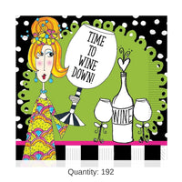 192 Pack Bulk Dolly Mama's Wine Celebration Party Lunch Napkins