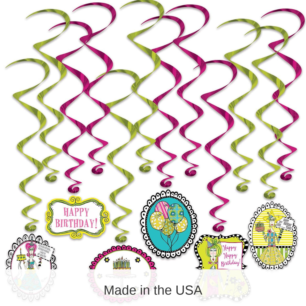 72 Pack Bulk Dolly Mama's Adult Celebration Party Whirls