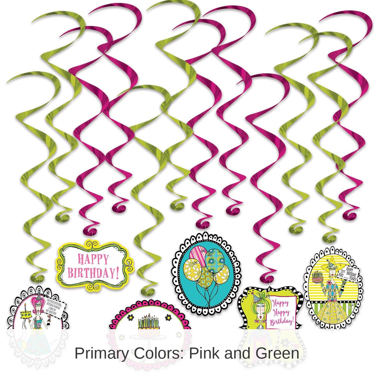 72 Pack Bulk Dolly Mama's Adult Celebration Party Whirls