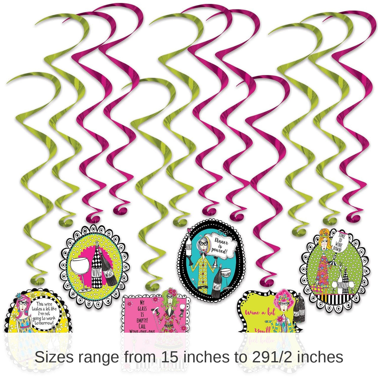 72 Pack Bulk Dolly Mama's Wine Celebration Party Whirls
