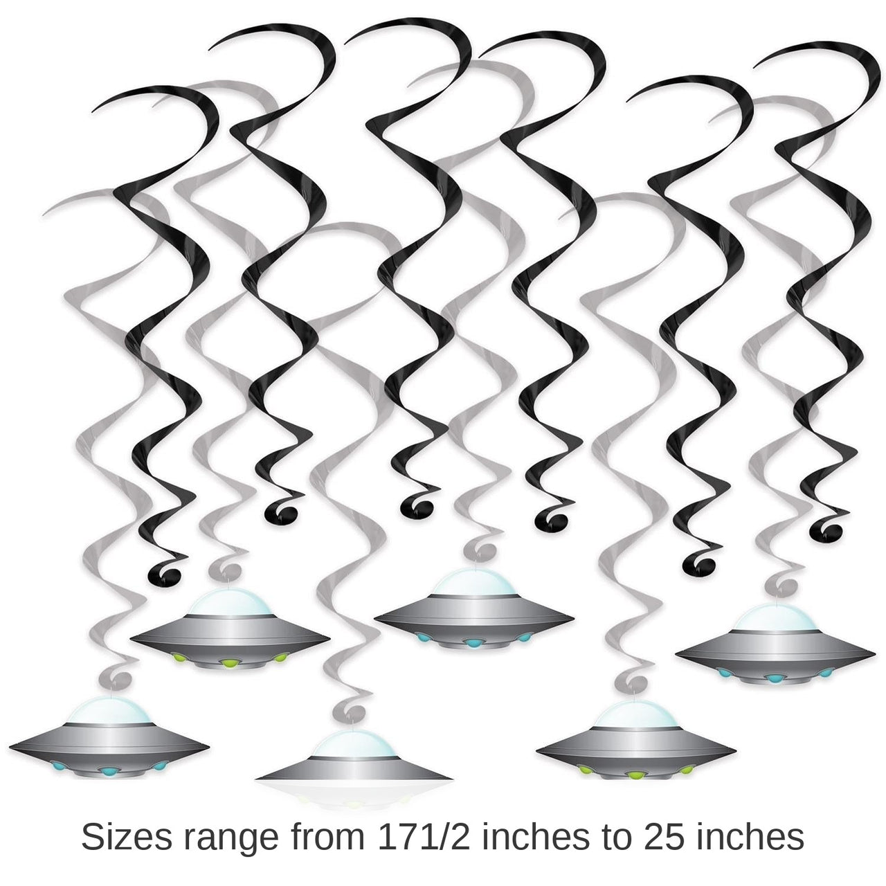 72 Pack Bulk Flying Saucer Party Whirls