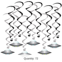 72 Pack Bulk Flying Saucer Party Whirls