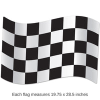 24 Pack Beistle Jumbo Checkered Flag Party Cutouts