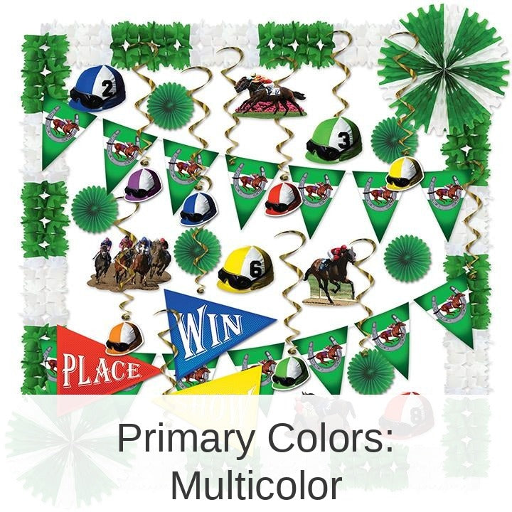 Horse Racing Party 37 Piece Decorating Kit