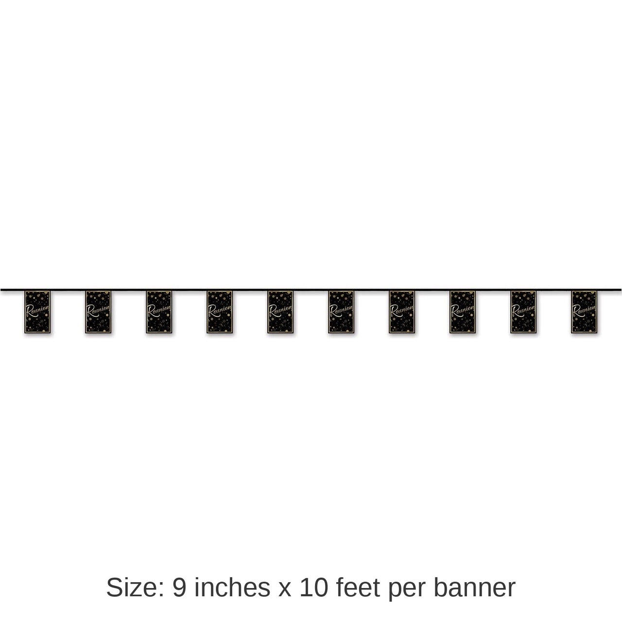 12 Pack Bulk Reunion Party Pennant Banner