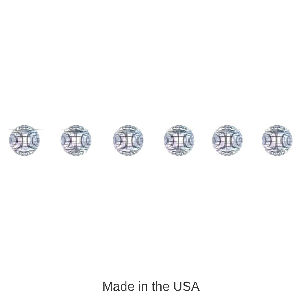 12 Pack Bulk Disco Ball Party Streamer