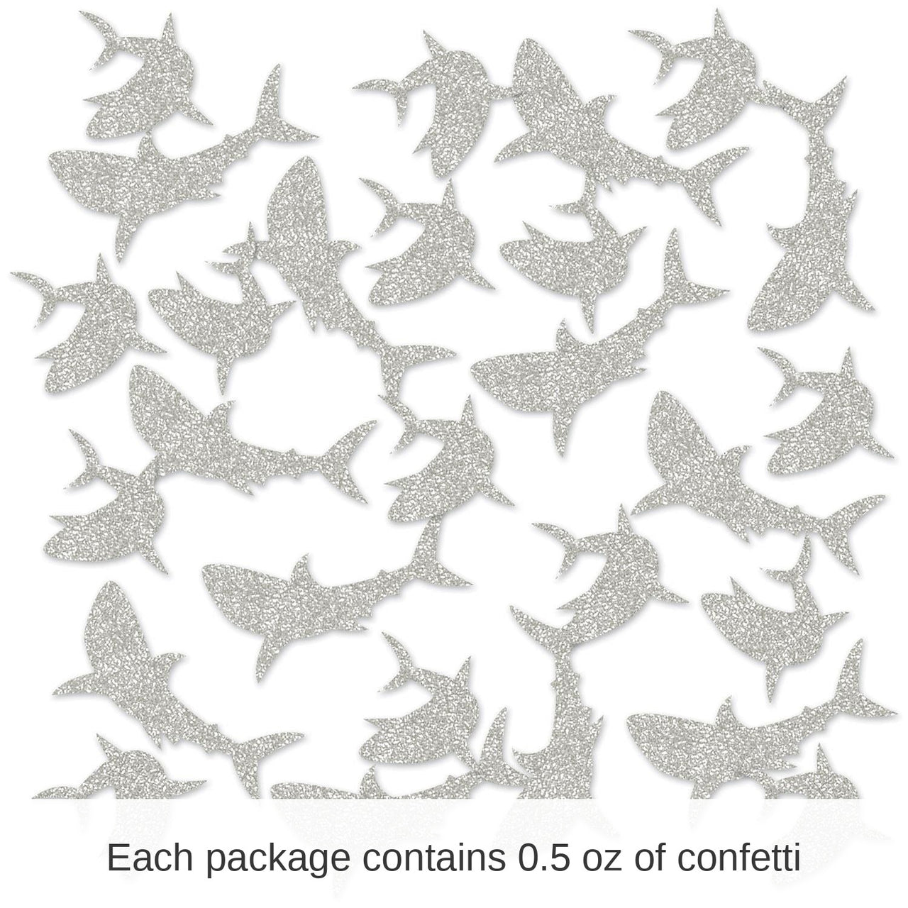 12 Pack Bulk Shark Deluxe Party Sparkle Confetti (0.5 Oz/Pkg)