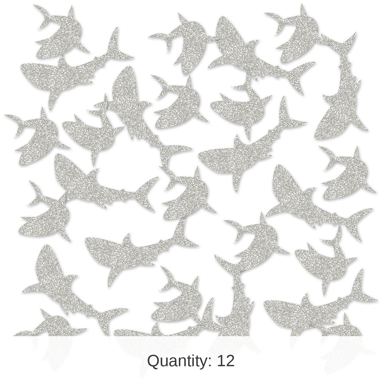 12 Pack Bulk Shark Deluxe Party Sparkle Confetti (0.5 Oz/Pkg)