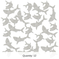 12 Pack Bulk Shark Deluxe Party Sparkle Confetti (0.5 Oz/Pkg)