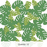 12 Pack Bulk Tropical Palm Leaf Party Sparkle Confetti (0.5 Oz/Pkg)