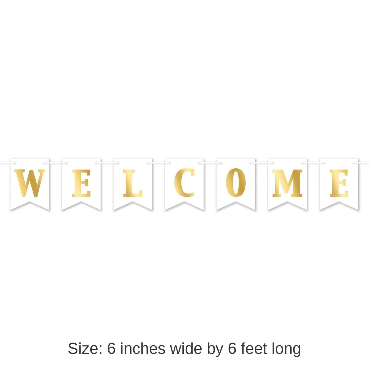 12 Pack Bulk Foil Welcome Party Streamer