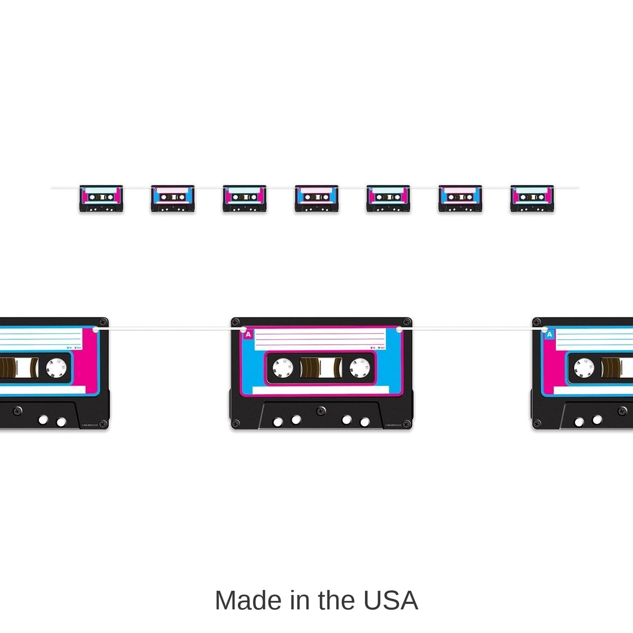 12 Pack Bulk Cassette Tape Party Streamer