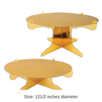 24 Pack Bulk Metallic Party Cake Stands - Gold