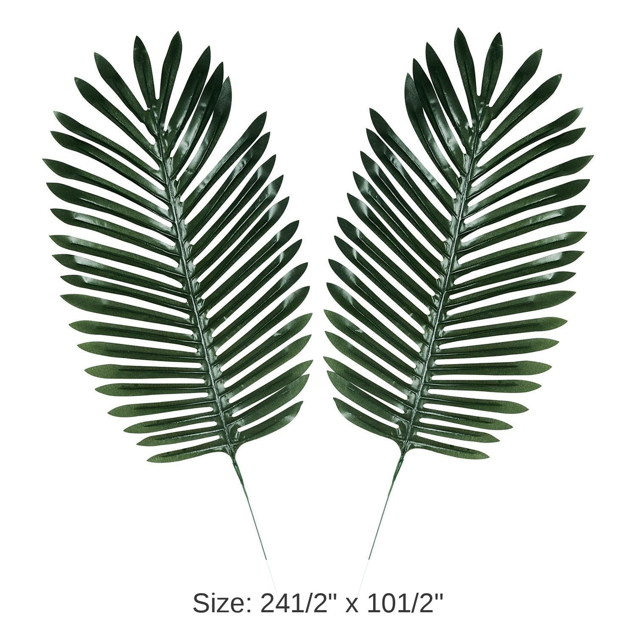 6 Piece Bulk Luau Party Fabric Fern Palm Leaves