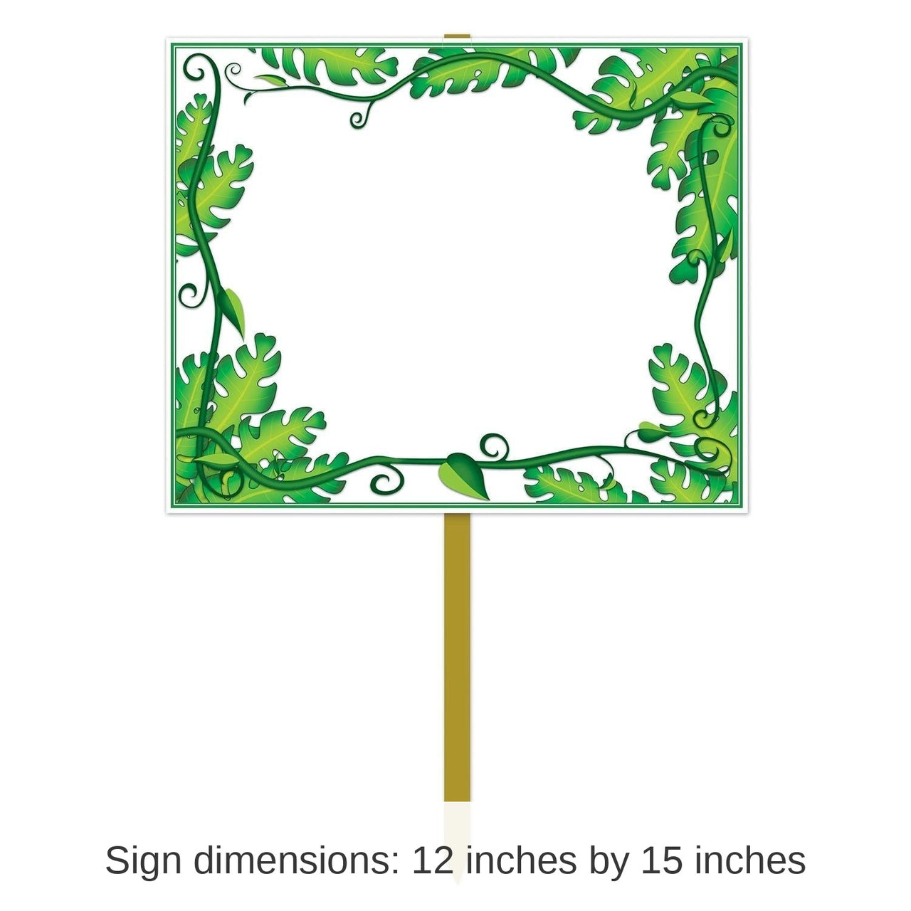 6 Pack Bulk Blank Jungle Party Yard Sign